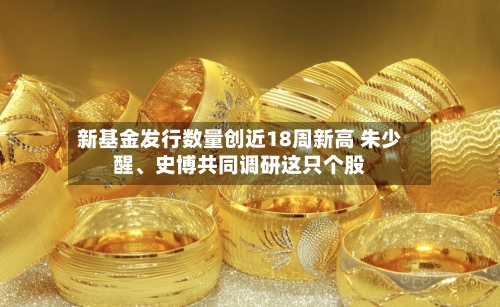 新基金发行数量创近18周新高 朱少醒、史博共同调研这只个股-第2张图片