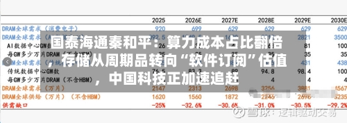 国泰海通秦和平：算力成本占比翻倍	，存储从周期品转向“软件订阅	”估值，中国科技正加速追赶-第3张图片