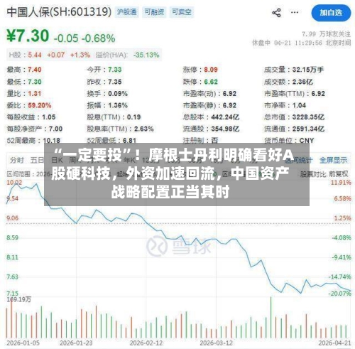 “一定要投	”！摩根士丹利明确看好A股硬科技，外资加速回流，中国资产战略配置正当其时-第3张图片