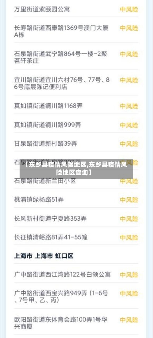 【东乡县疫情风险地区,东乡县疫情风险地区查询】
