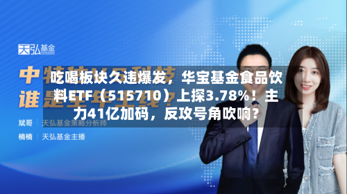 吃喝板块久违爆发，华宝基金食品饮料ETF（515710）上探3.78%！主力41亿加码	，反攻号角吹响？-第2张图片