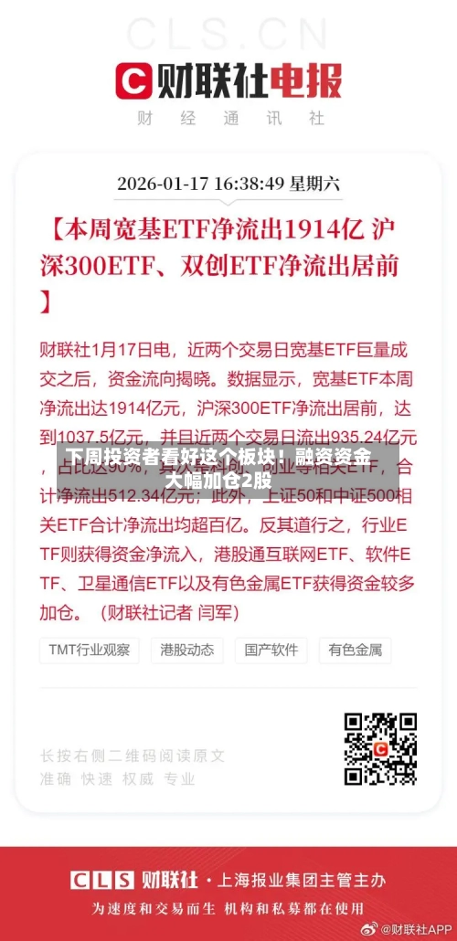 下周投资者看好这个板块!融资资金大幅加仓2股-第2张图片