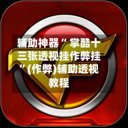 辅助神器“ 掌酷十三张透视挂作弊挂”(作弊)辅助透视教程-第2张图片