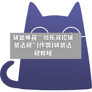 辅助神器“ 微乐双扣辅助透视”(作弊)辅助透视教程-第2张图片