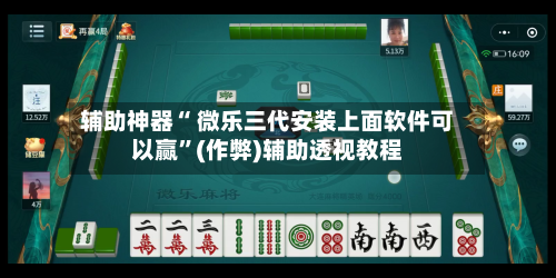 辅助神器“ 微乐三代安装上面软件可以赢”(作弊)辅助透视教程-第3张图片