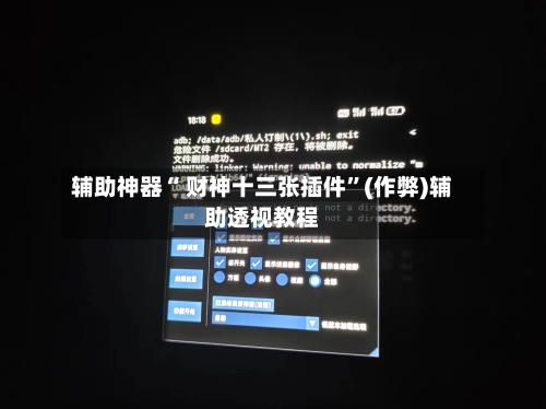辅助神器“ 财神十三张插件”(作弊)辅助透视教程