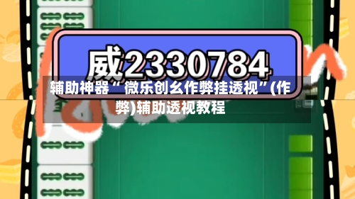 辅助神器“ 微乐创幺作弊挂透视”(作弊)辅助透视教程-第2张图片