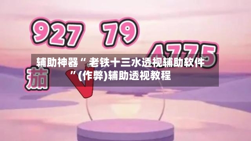 辅助神器“ 老铁十三水透视辅助软件”(作弊)辅助透视教程-第2张图片
