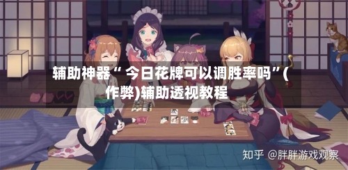 辅助神器“ 今日花牌可以调胜率吗”(作弊)辅助透视教程-第3张图片