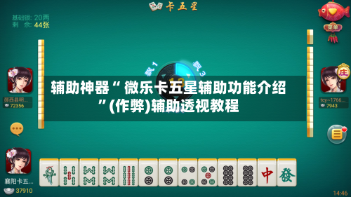 辅助神器“ 微乐卡五星辅助功能介绍”(作弊)辅助透视教程
