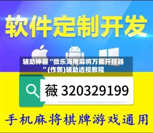 辅助神器“微乐海南麻将万能开挂器”(作弊)辅助透视教程-第2张图片