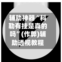 辅助神器“科勒有挂是真的吗	”(作弊)辅助透视教程-第2张图片