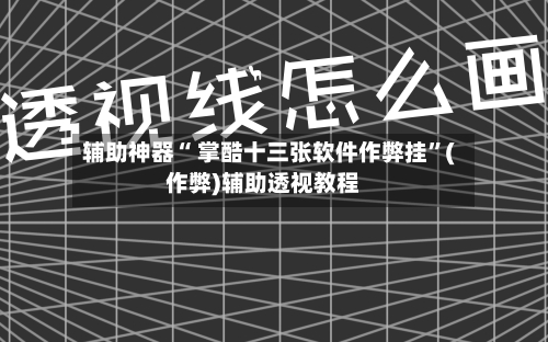 辅助神器“ 掌酷十三张软件作弊挂”(作弊)辅助透视教程