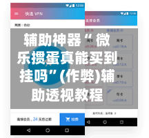 辅助神器“ 微乐掼蛋真能买到挂吗	”(作弊)辅助透视教程-第3张图片
