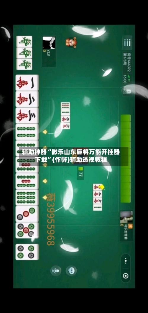 辅助神器“微乐山东麻将万能开挂器下载”(作弊)辅助透视教程