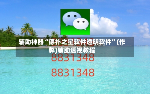辅助神器“德扑之星软件透明软件”(作弊)辅助透视教程-第2张图片