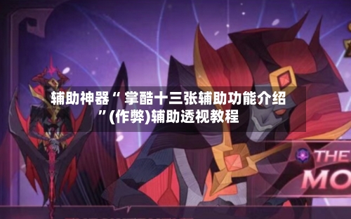 辅助神器“ 掌酷十三张辅助功能介绍	”(作弊)辅助透视教程-第3张图片
